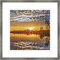 Sun Rays On San Joaquin Framed Print