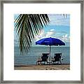 Sunday Morning At The Beach In Key West Framed Print