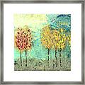 Sundown Trees Framed Print