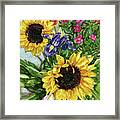 Sunflower Bouquet Framed Print