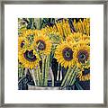 Sunflowers For Sale Framed Print