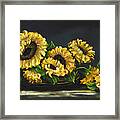 Sunflowers From The Garden Framed Print