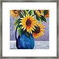 Sunflowers In Bloom Framed Print