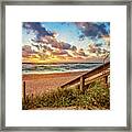 Sunlight On The Sand Framed Print