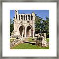 Sunny Afternoon In Dryburgh Abbey. Framed Print