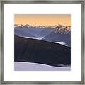 Sunrise Above The Clouds Framed Print