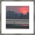 Sunrise And Skyline Framed Print