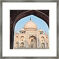 Sunrise Arches Of The Taj Mahal Framed Print