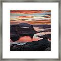Sunrise At Lake Powell Framed Print