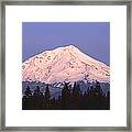 Sunrise At Mount Shasta, California Framed Print