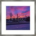Sunrise At Waupaca Foundry Plants 2 And 3 3-24-2018 Framed Print