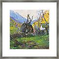 Sunrise, Dragobi, Albania Framed Print