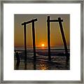 Sunrise At Ocean City Framed Print