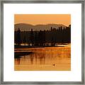Sunrise Near Fishing Bridge In Yellowstone Framed Print