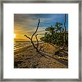 Sunrise On Lighthouse Beach Framed Print