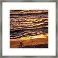 Sunrise On Melbourne Beach Framed Print