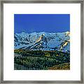 Sunrise On The Dallas Divide Framed Print