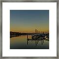 Sunrise On The Olympia Waterfront Framed Print