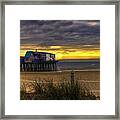 Sunrise Over The Empty Beach Framed Print