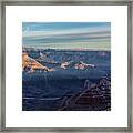 Sunrise Over The Grand Canyon Framed Print