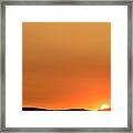 Sunrise Over The Umtanum Ridge Framed Print
