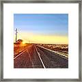 Sunrise Road Framed Print