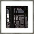 Sunrise Under The Pier Framed Print