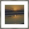 Sunrise With Sandpiper 12-12-15 Framed Print