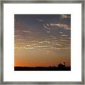 Sunrise With Windmill Framed Print