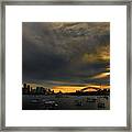 Sunset Arrives After Day Of Celebrations Framed Print