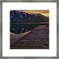 Sunset At Fallen Leaf Lake Framed Print