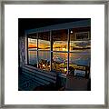 Sunset At Fletchers Camp Framed Print