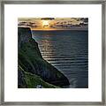Sunset At Rhossili Bay Framed Print