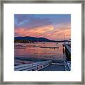 Sunset At Stillwater Cove Framed Print