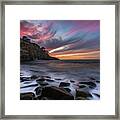 Sunset At The Cove Framed Print