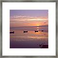 Sunset At The Estuary Framed Print