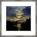 Sunset At The River 12-19-15 Framed Print