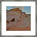 Sunset Cloud Above Valley Of Fire Framed Print