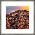Sunset - Fairyland Point - Bryce Framed Print