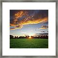 Sunset Field Framed Print