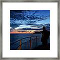 Sunset From Manarola Framed Print