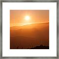 Sunset From Marine Headlands San Francisco Framed Print