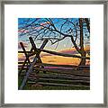 Sunset In Antietam Framed Print