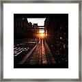Sunset In Bellevue - Dublin, Ireland - Color Street Photography Framed Print