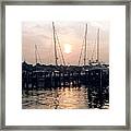Sunset In Nantucket Framed Print