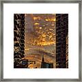 Sunset In Nyc Framed Print