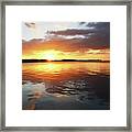 Sunset In Punta Gorda Florida Framed Print