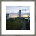 Sunset In Tacoma Framed Print