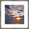 Sunset In The Clouds Framed Print