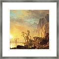 Sunset In The Rockies Framed Print
